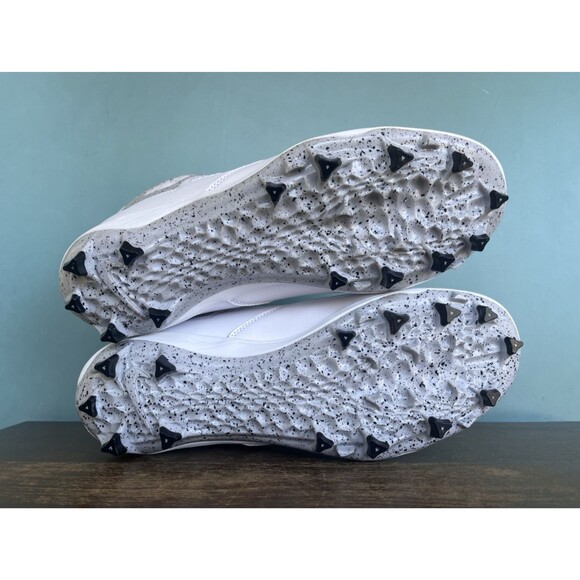 Air Jordan 4 Retro TD "White Cement" Football Cleats Men's Size 15 HQ0207-106 - Picture 10 of 11